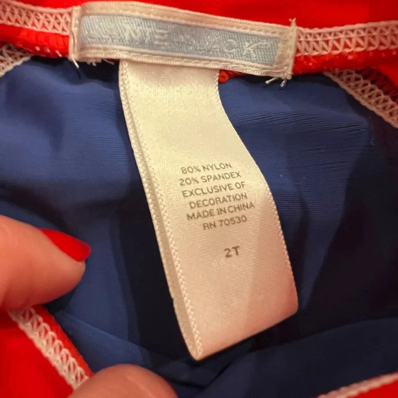 Janie and Jack Rashguard Red and Blue - Picture 5 of 6